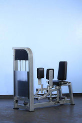 Dual Function Inner-Outer Thigh Combo - Muscle D Fitness - Seated - Adjustable - Pin Selectorized - Machine Horizon